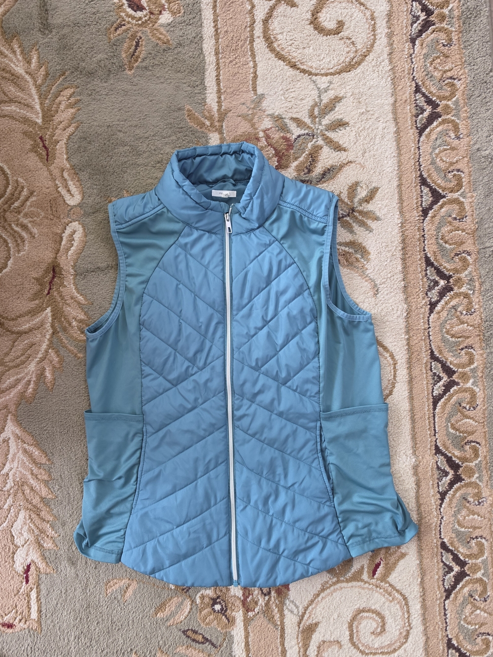 Maurices Light Blue Quilted Vest